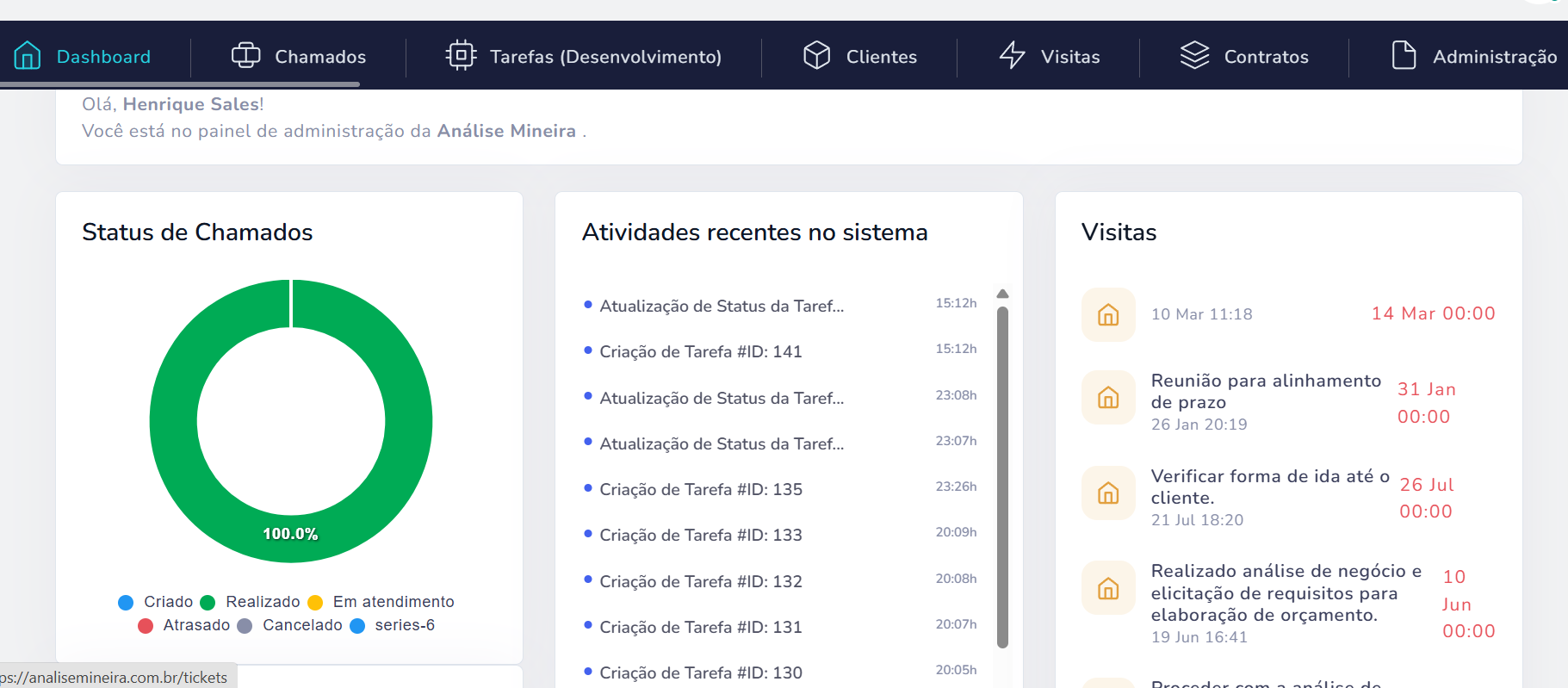 Sistema de Gestão de Demandas